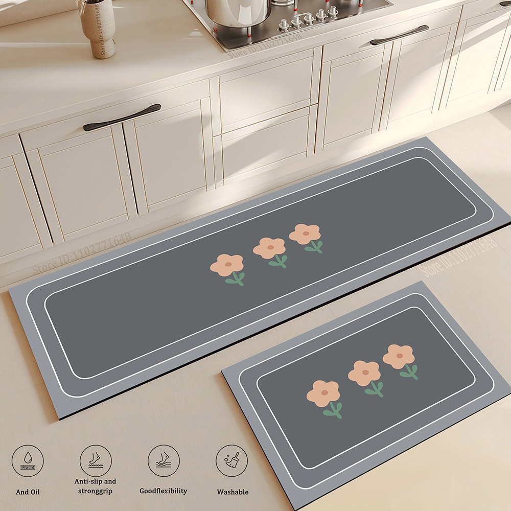 Flower Kitchen Mat Anti-Fatigu - Maranta Prayer Plant 评论和价格